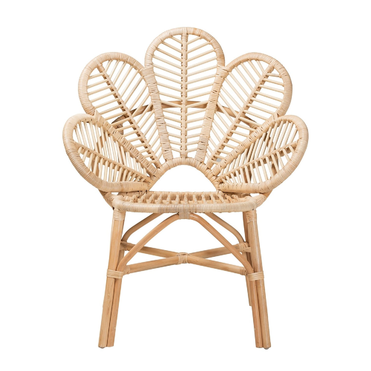 Modern European furniture - Flower Inspired Rattan Accent Chair - www.oroa.com