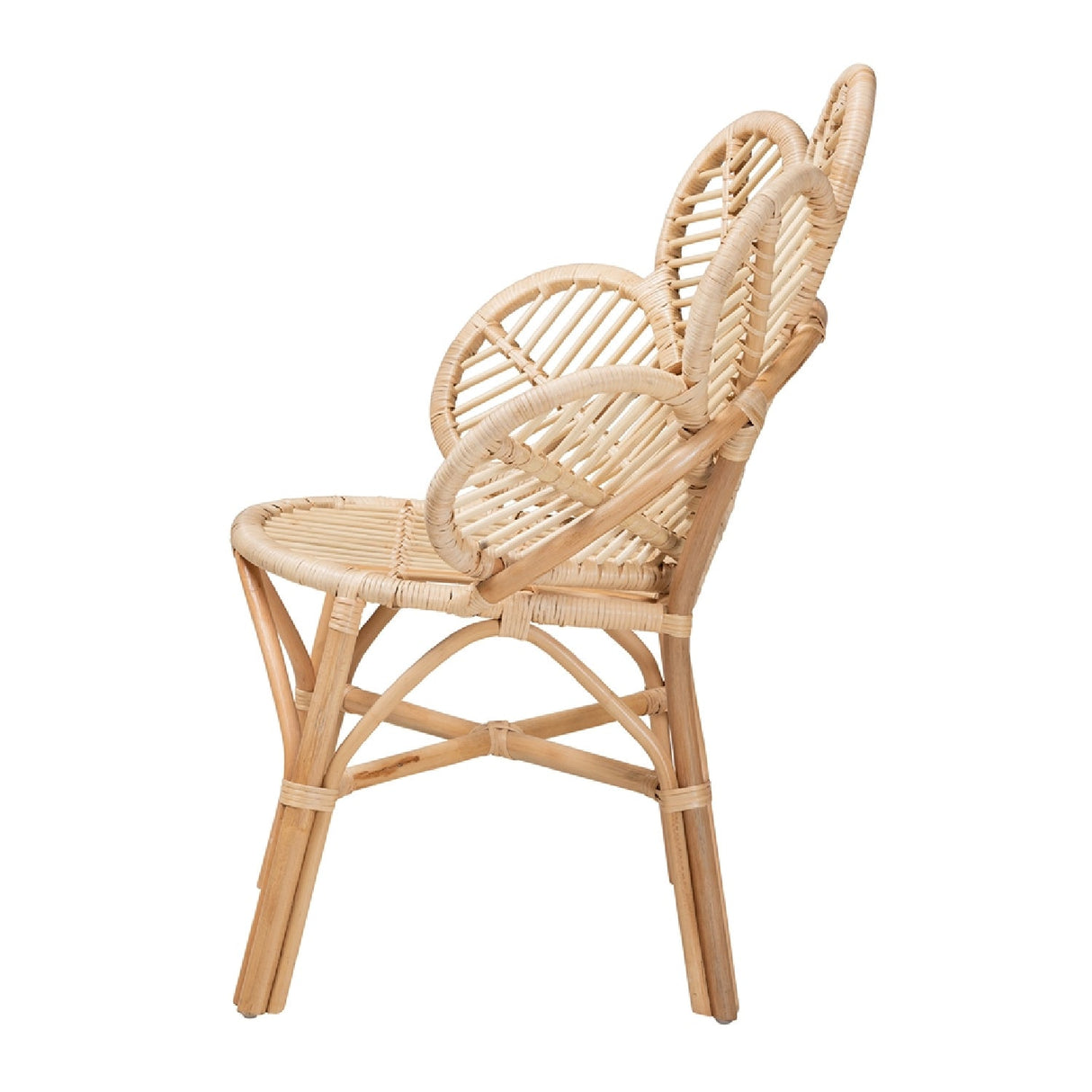 Modern European furniture - Flower Inspired Rattan Accent Chair - www.oroa.com