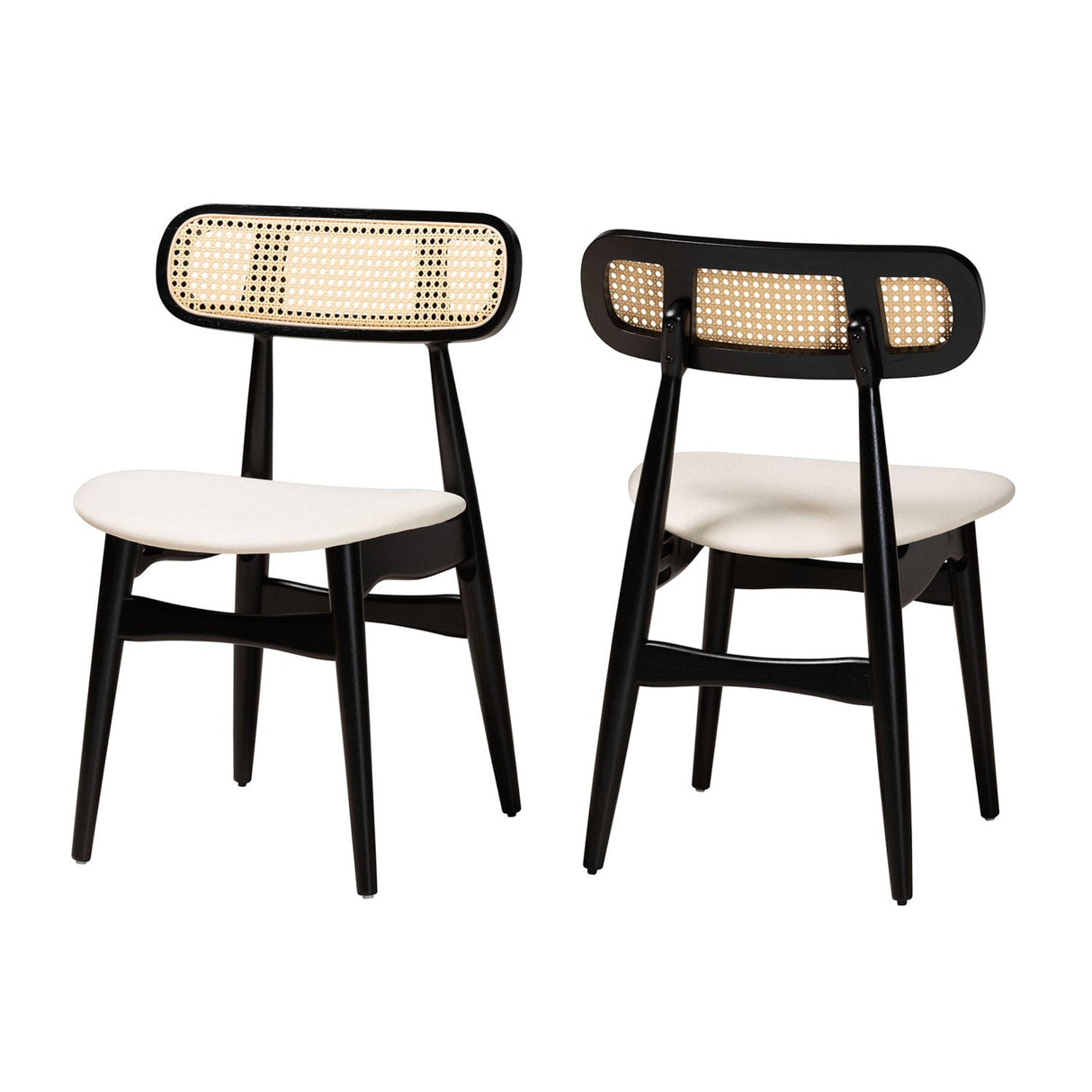 Modern European furniture - Black Wooden Dining Chairs 2 - www.oroa.com | Oroa.com