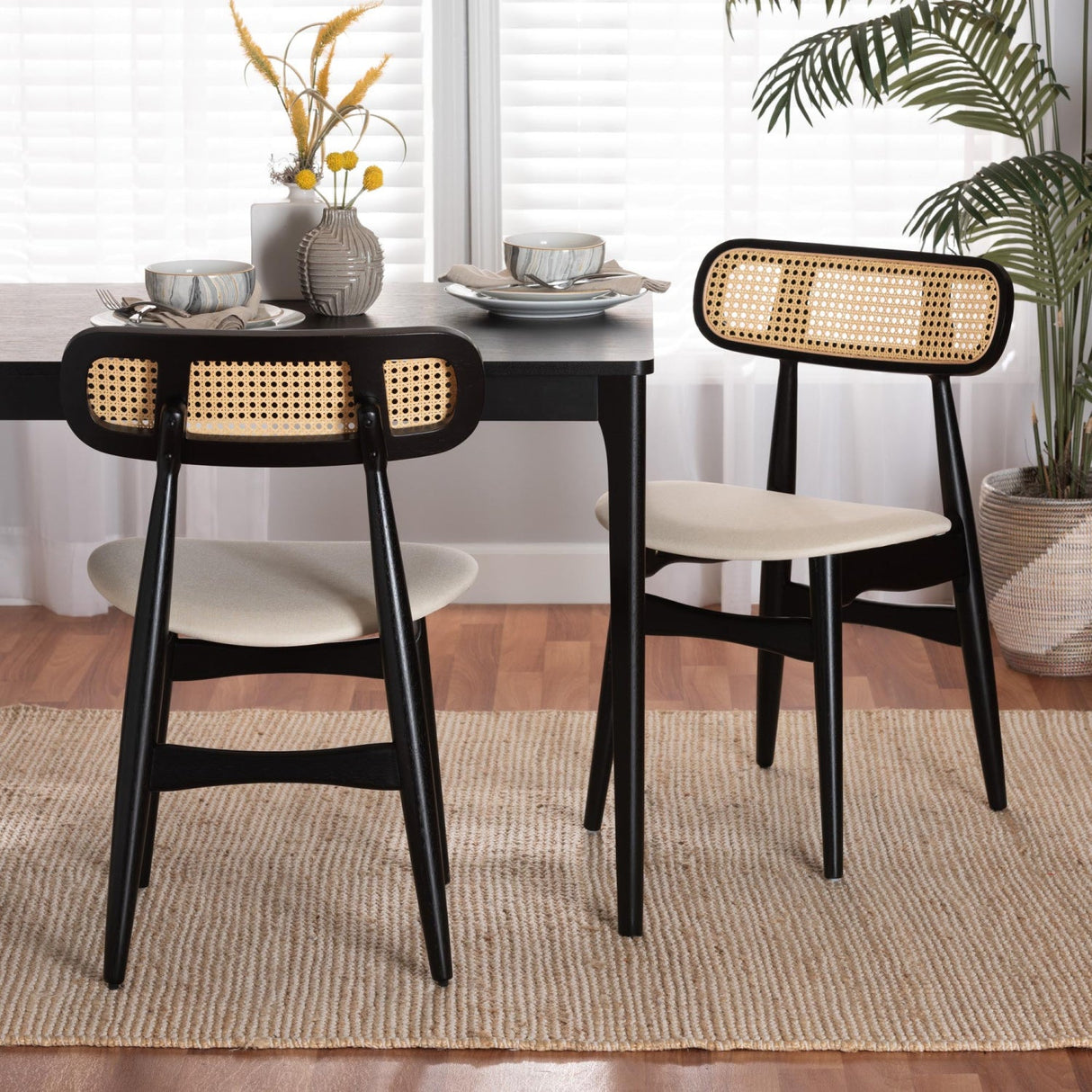 Modern European furniture - Black Wooden Dining Chairs 2 - www.oroa.com | Oroa.com