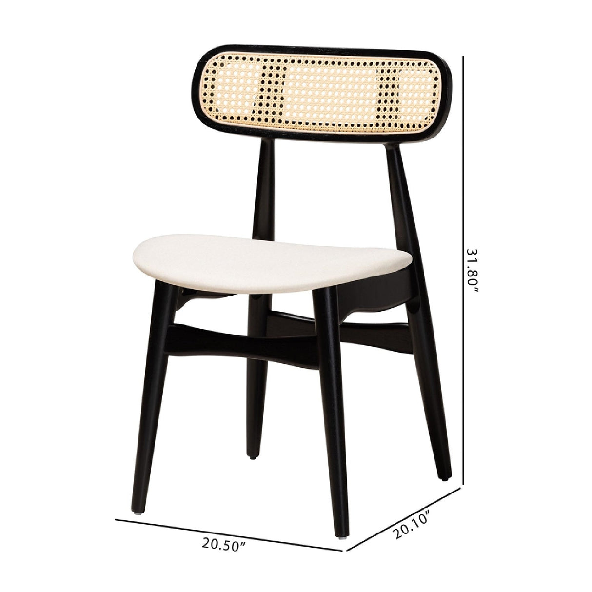 Modern European furniture - Black Wooden Dining Chairs 2 - www.oroa.com | Oroa.com