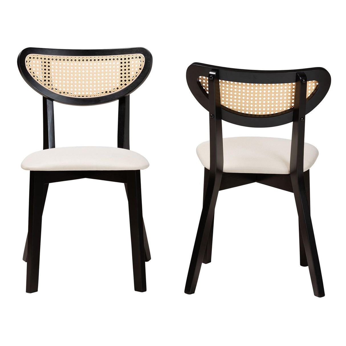Modern European furniture - Crescent Rattan Back Dining Chairs 2 - www.oroa.com | Oroa.com