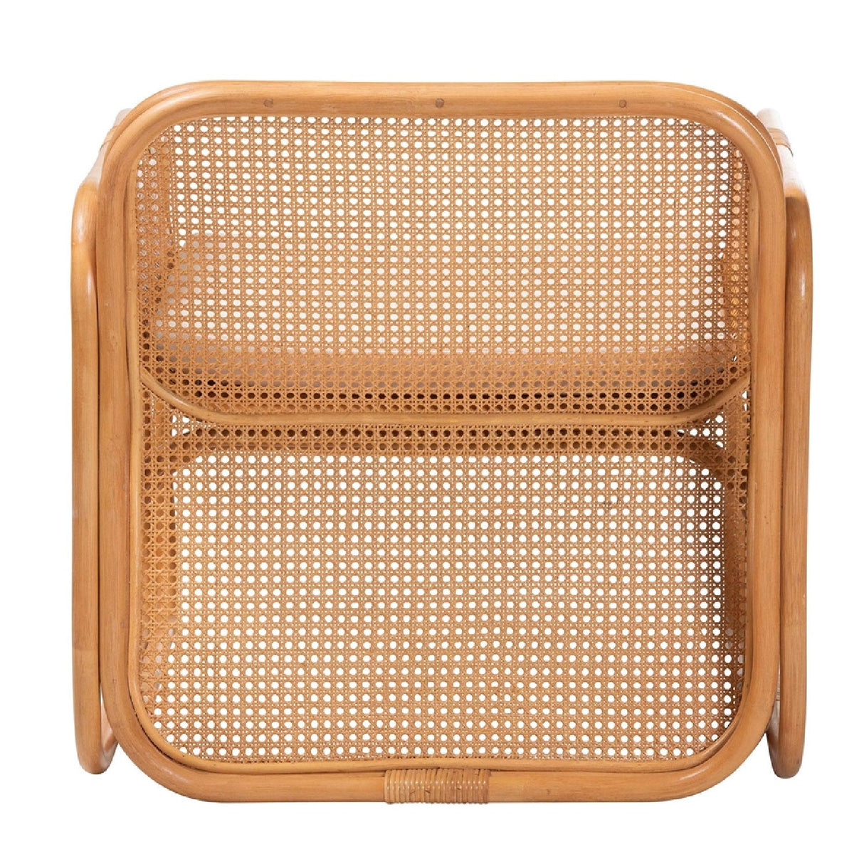 Modern European furniture - Rattan Cane Cushioned Lounge Chair - www.oroa.com