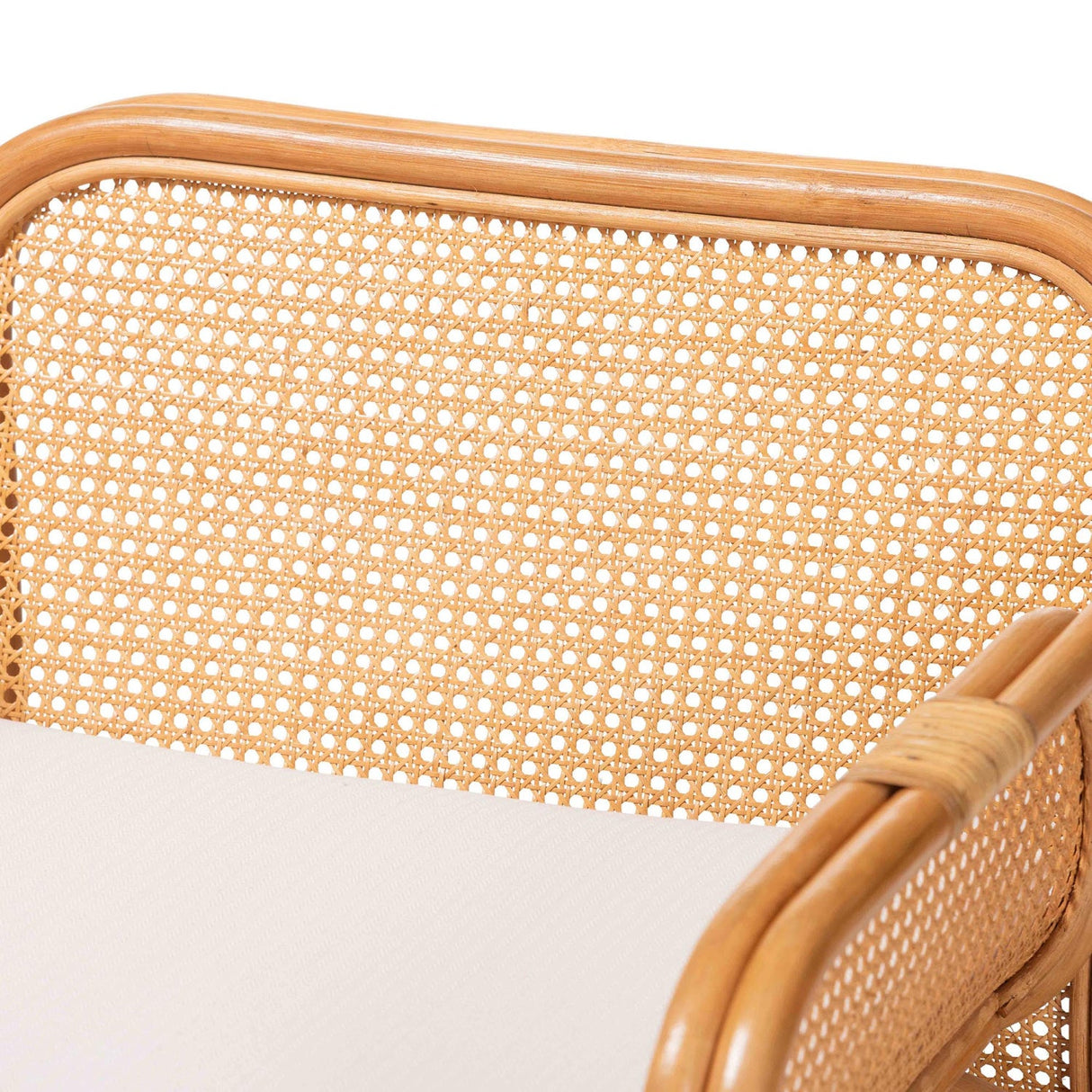 Modern European furniture - Rattan Cane Cushioned Lounge Chair - www.oroa.com