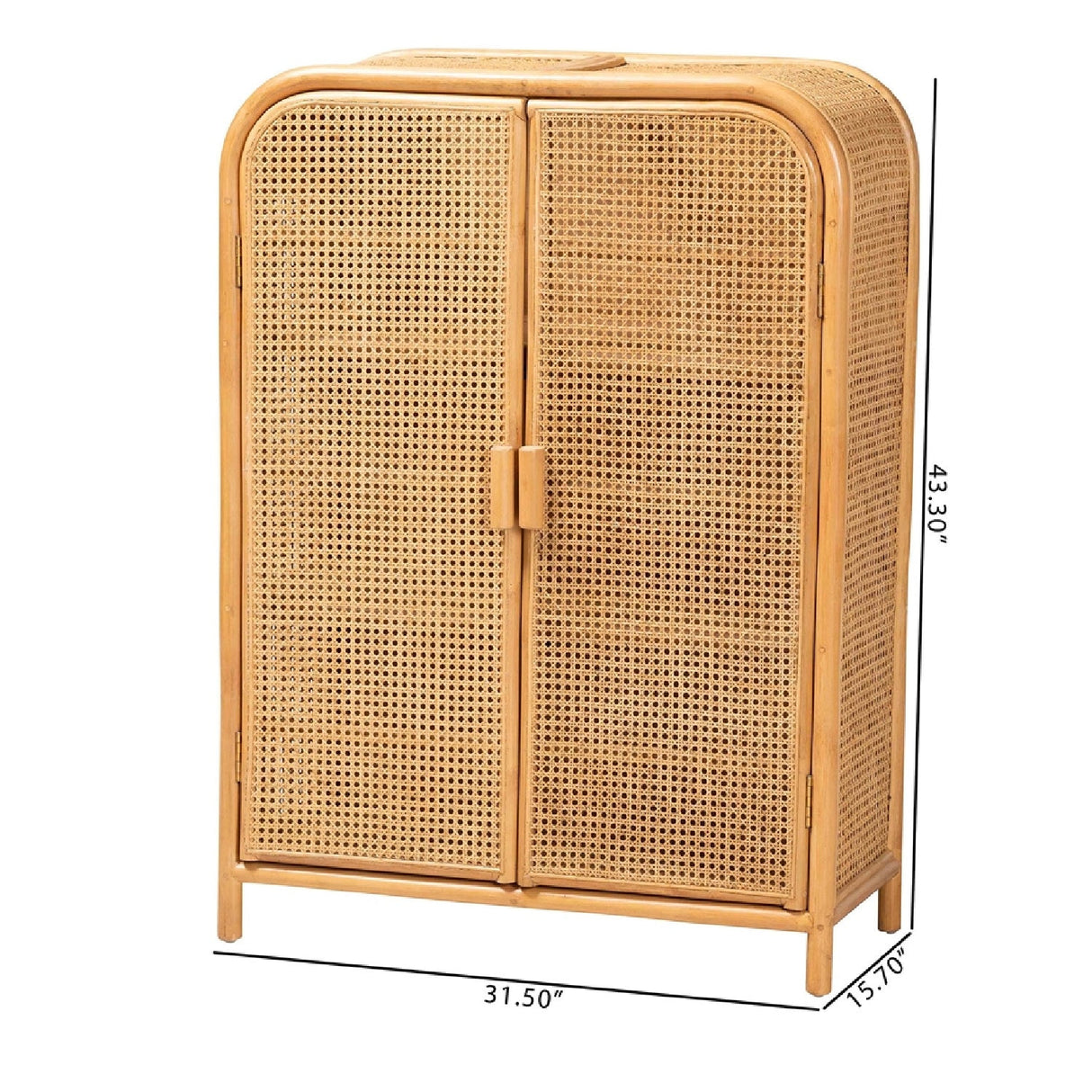 Modern European furniture - Rattan Bohemian Storage Cabinet - www.oroa.com