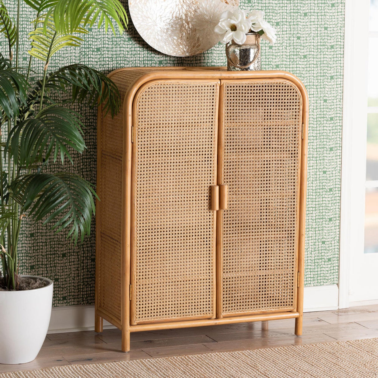 Modern European furniture - Rattan Bohemian Storage Cabinet - www.oroa.com