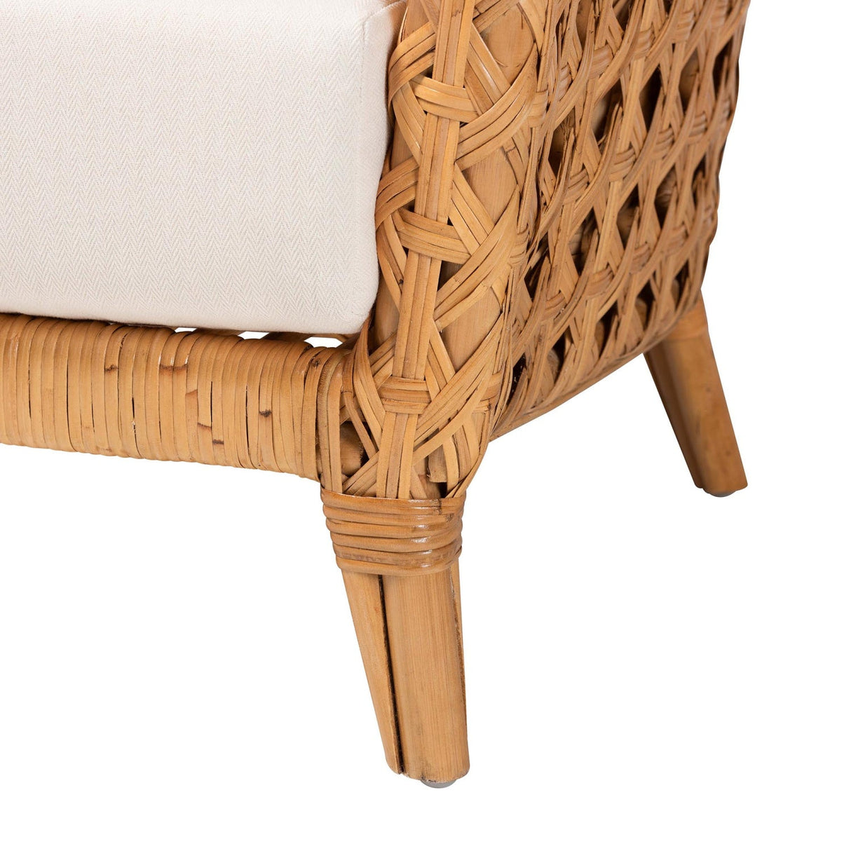 Modern European furniture - Diamond Weave Rattan Accent Chair - www.oroa.com