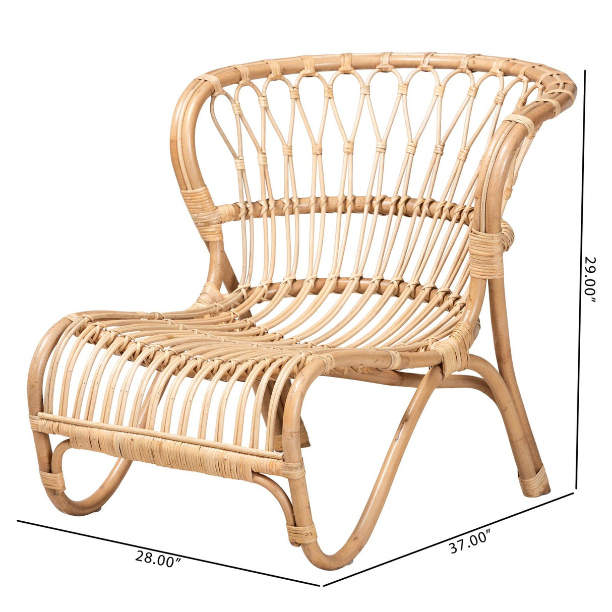 Modern European furniture - Rattan Openwork Accent Chair - www.oroa.com