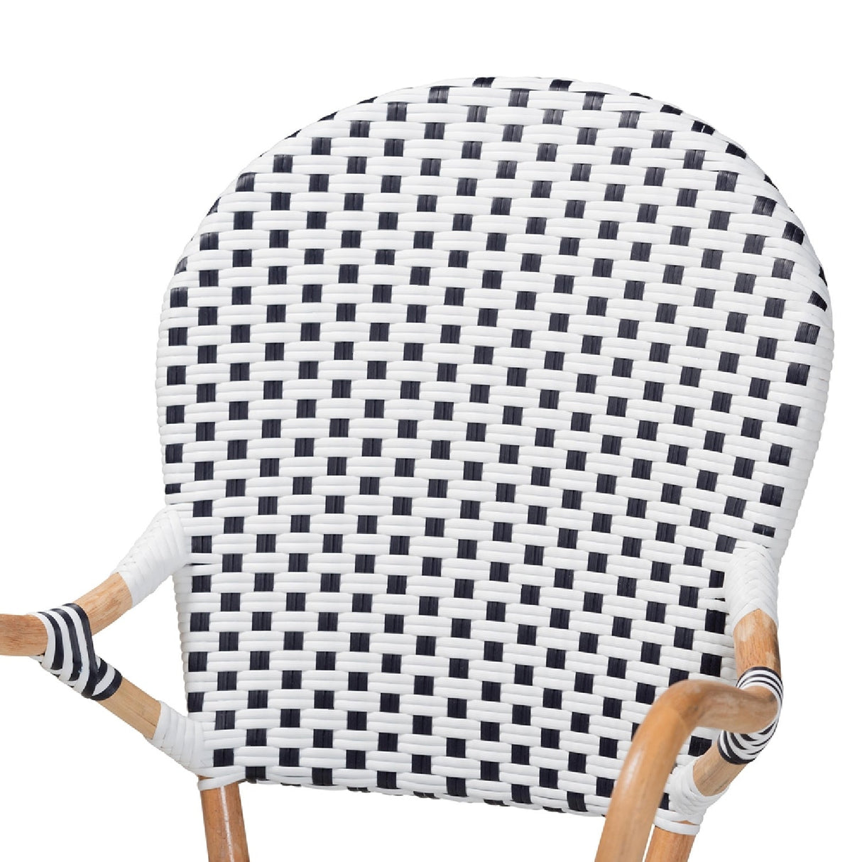 Modern European furniture - Indoor Outdoor Two Toned Weaving Bistro Chairs 2 - www.oroa.com