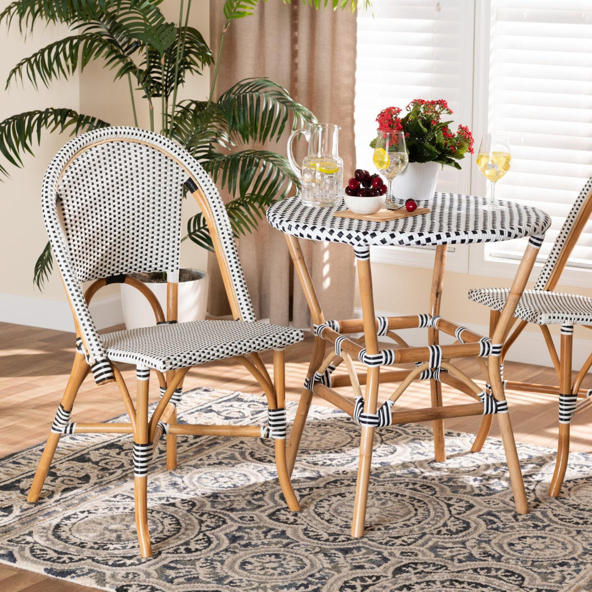 Modern European furniture - White Weaving Indoor Outdoor Bistro Chair - www.oroa.com