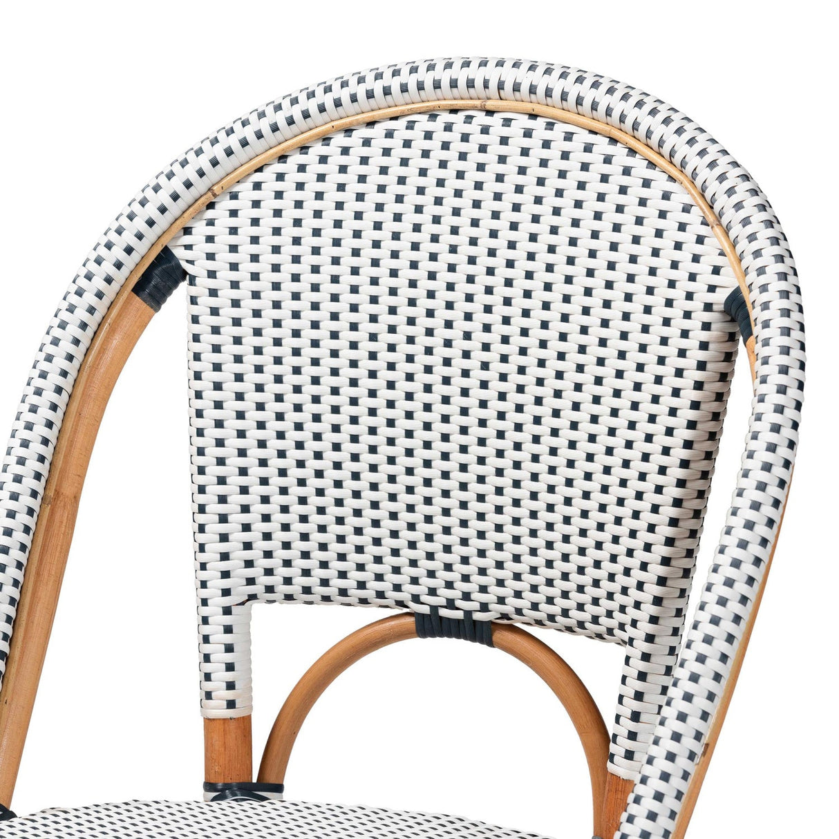 Modern European furniture - Two Toned Weaving Indoor Outdoor Bistro Chair - www.oroa.com