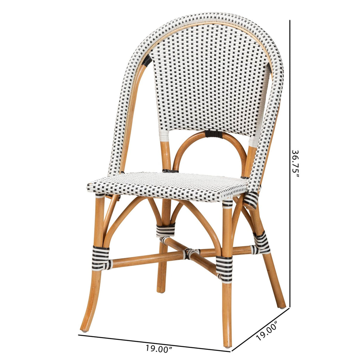 Modern European furniture - White Weaving Indoor Outdoor Bistro Chair - www.oroa.com