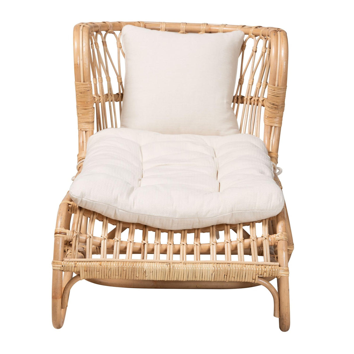 Modern European furniture - Brown Rattan Chaise Lounge - www.oroa.com | Oroa.com