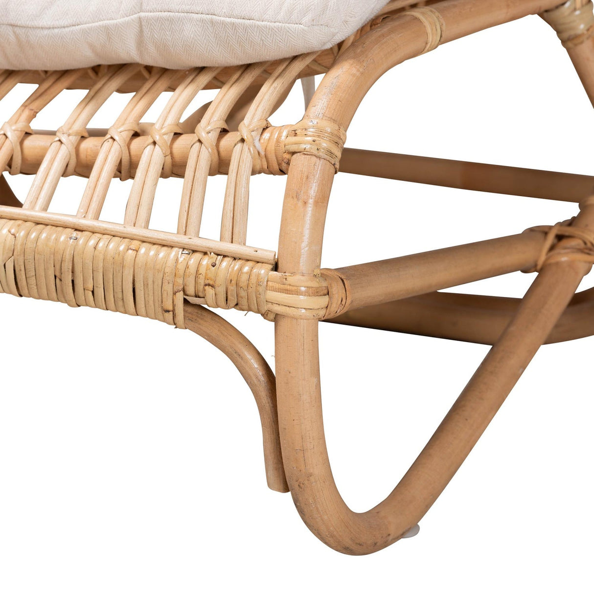 Modern European furniture - Brown Rattan Chaise Lounge - www.oroa.com | Oroa.com