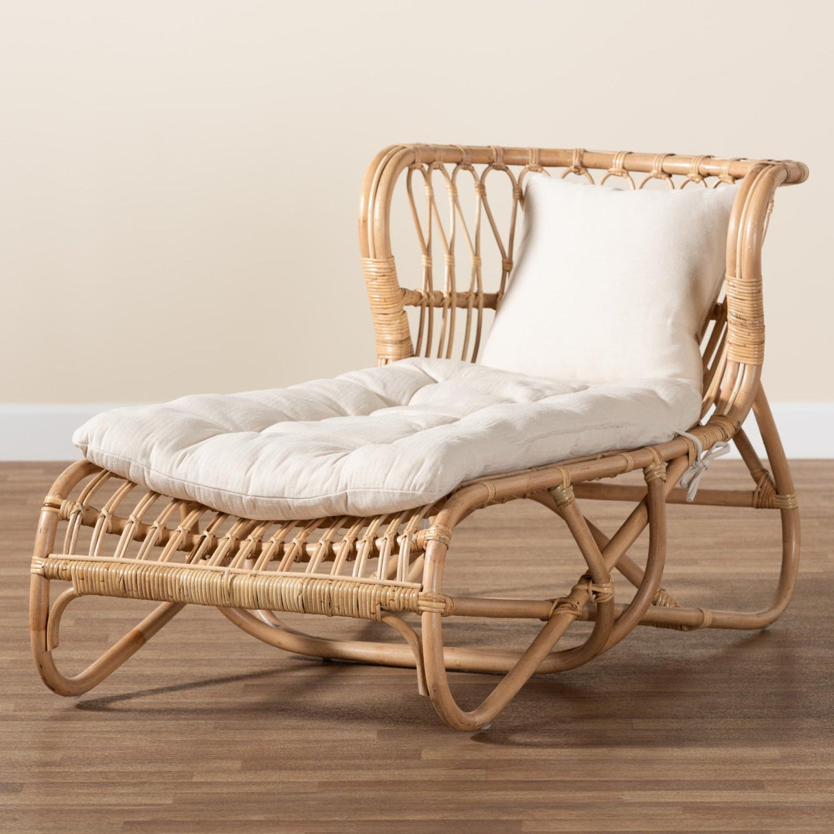 Modern European furniture - Brown Rattan Chaise Lounge - www.oroa.com | Oroa.com