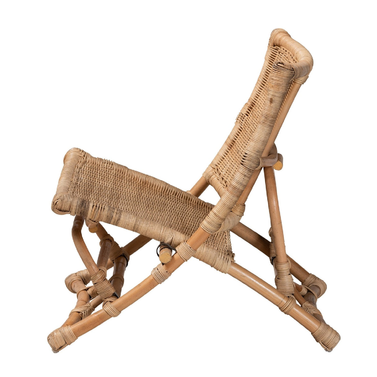 Modern European furniture - Natural Rattan Foldable Lounge Chair - www.oroa.com