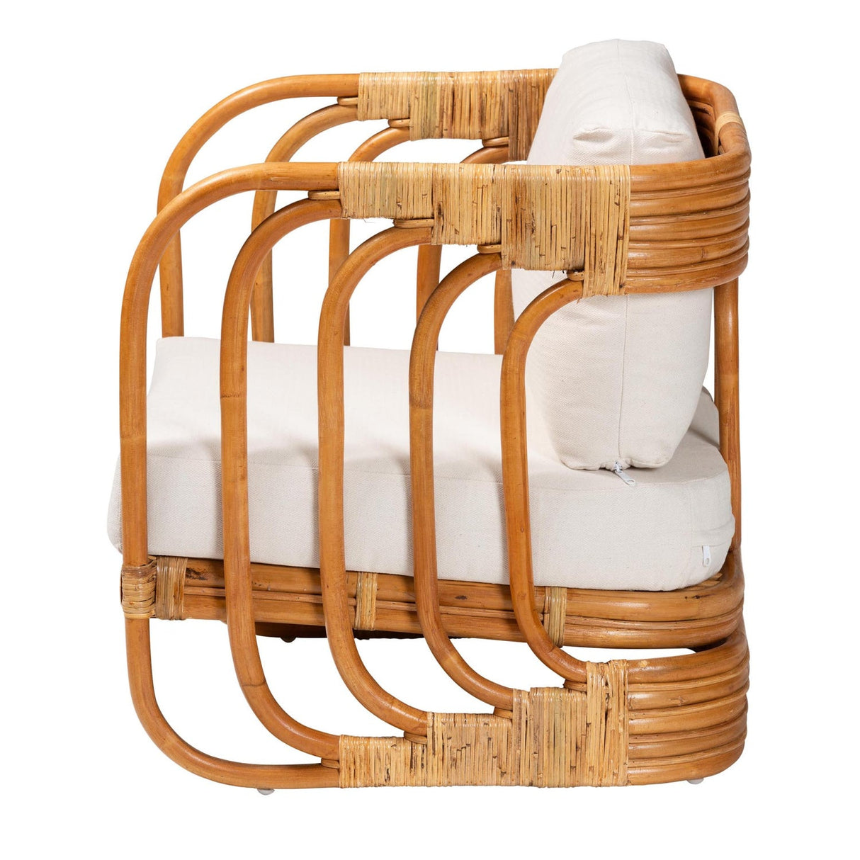 Modern European furniture - Modern Indoor Outdoor Boho Rattan Lounge Chair- www.oroa.com