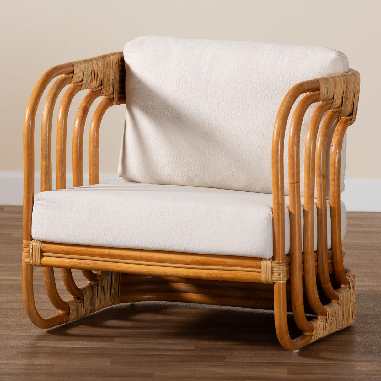 Modern European furniture - Modern Indoor Outdoor Boho Rattan Lounge Chair- www.oroa.com