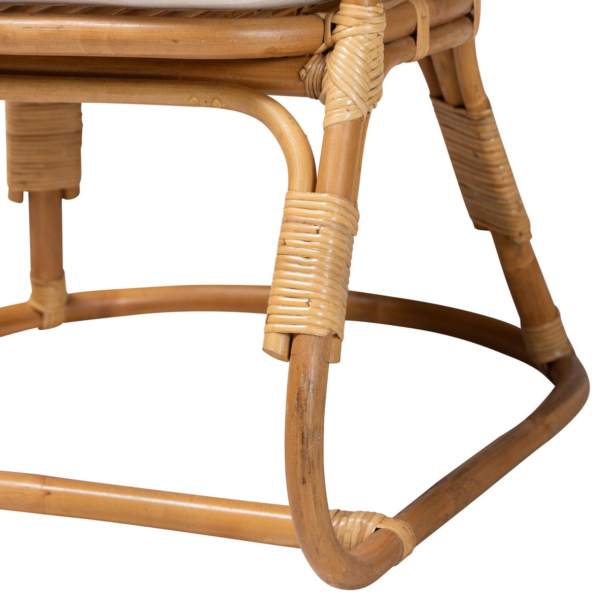 Modern European furniture - Cane Webbing Padded Accent Chair - www.oroa.com