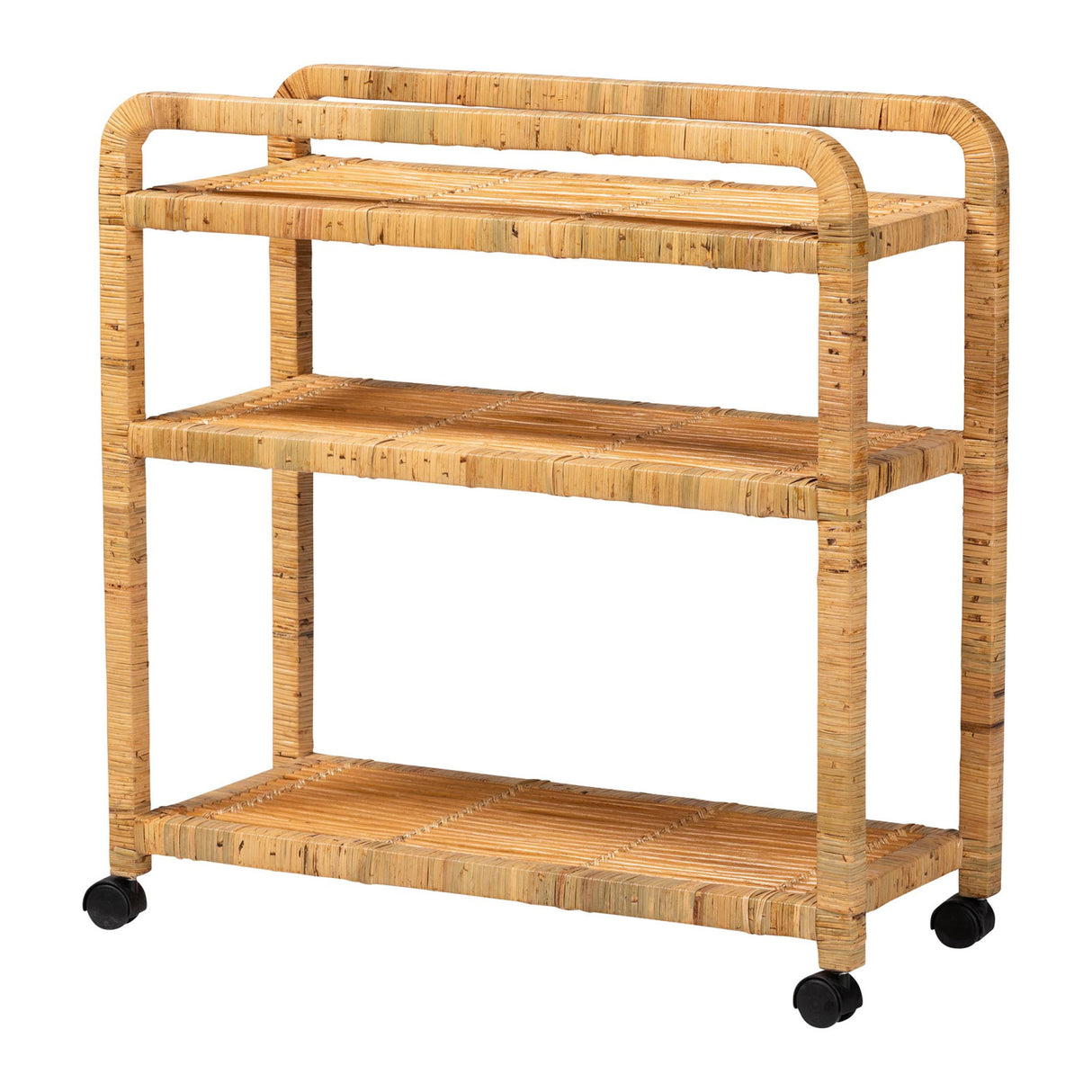 Modern European furniture - Rattan Wrapped Kitchen Cart - www.oroa.com