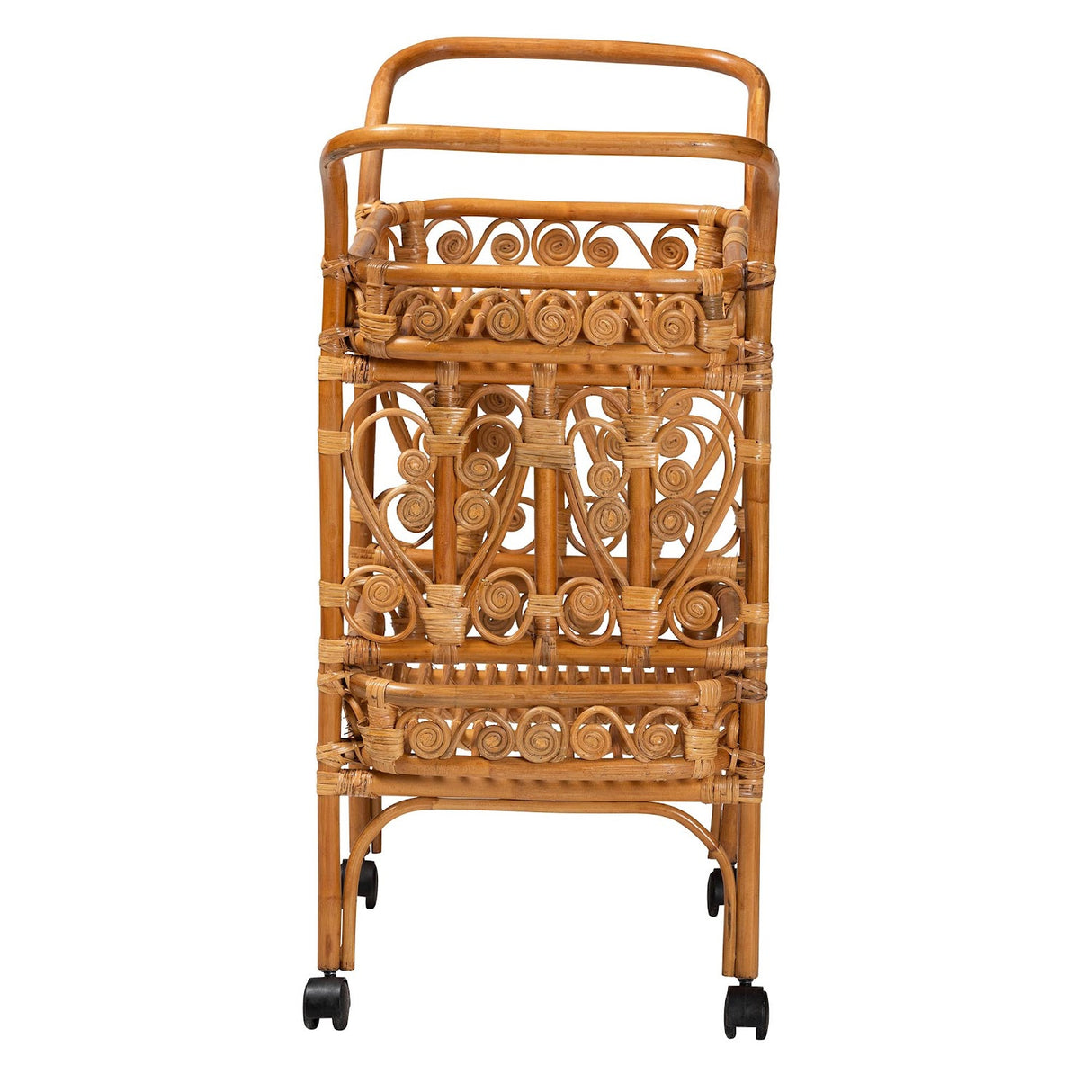 Modern European furniture - Natural Rattan Kitchen Cart - www.oroa.com