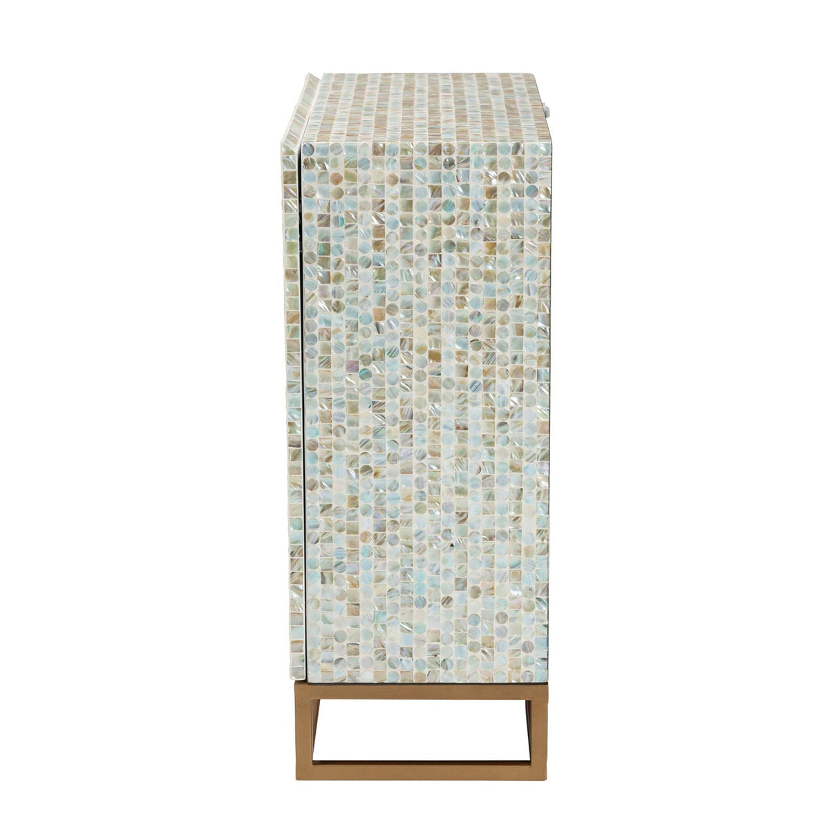 Modern European furniture - Multicolored Mother Of Pearl Cabinet - www.oroa.com | Oroa.com