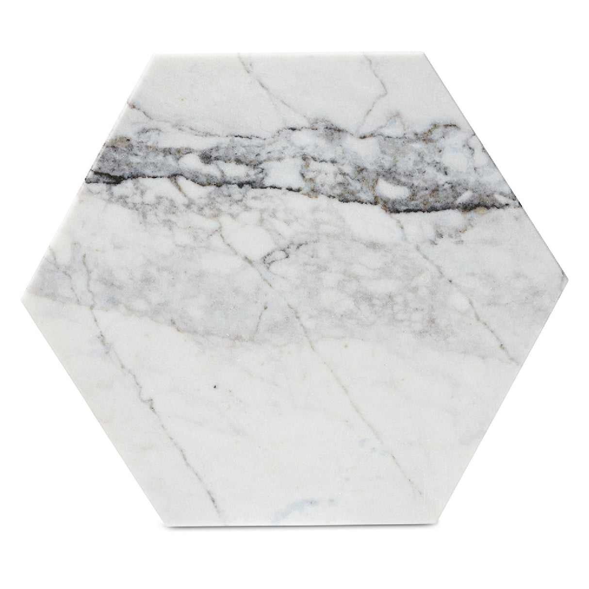 Modern European furniture - Hexagonal Marble End Table - www.oroa.com | Oroa.com