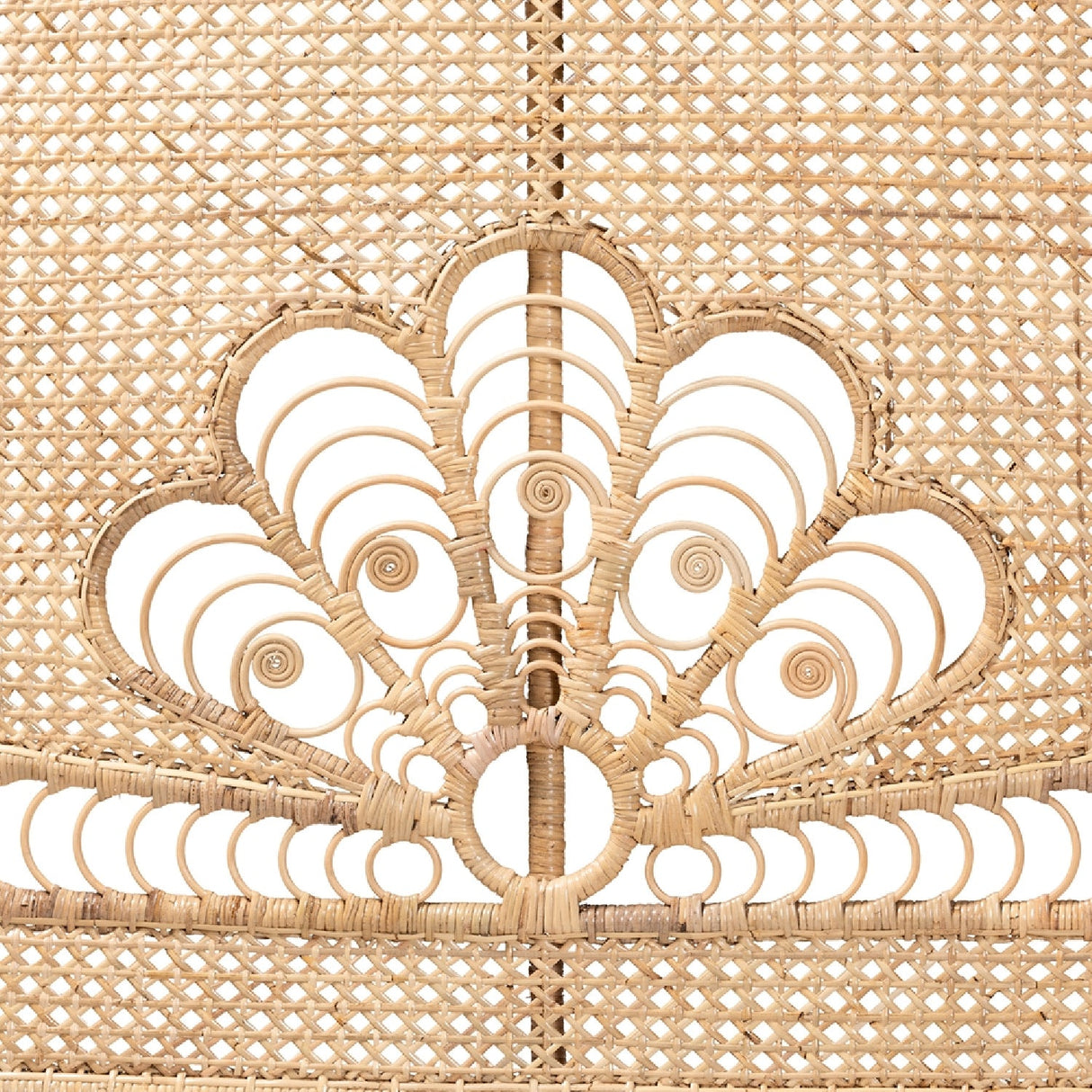 Modern European furniture - Rattan Bohemian Quuen Size Headboard - www.oroa.com