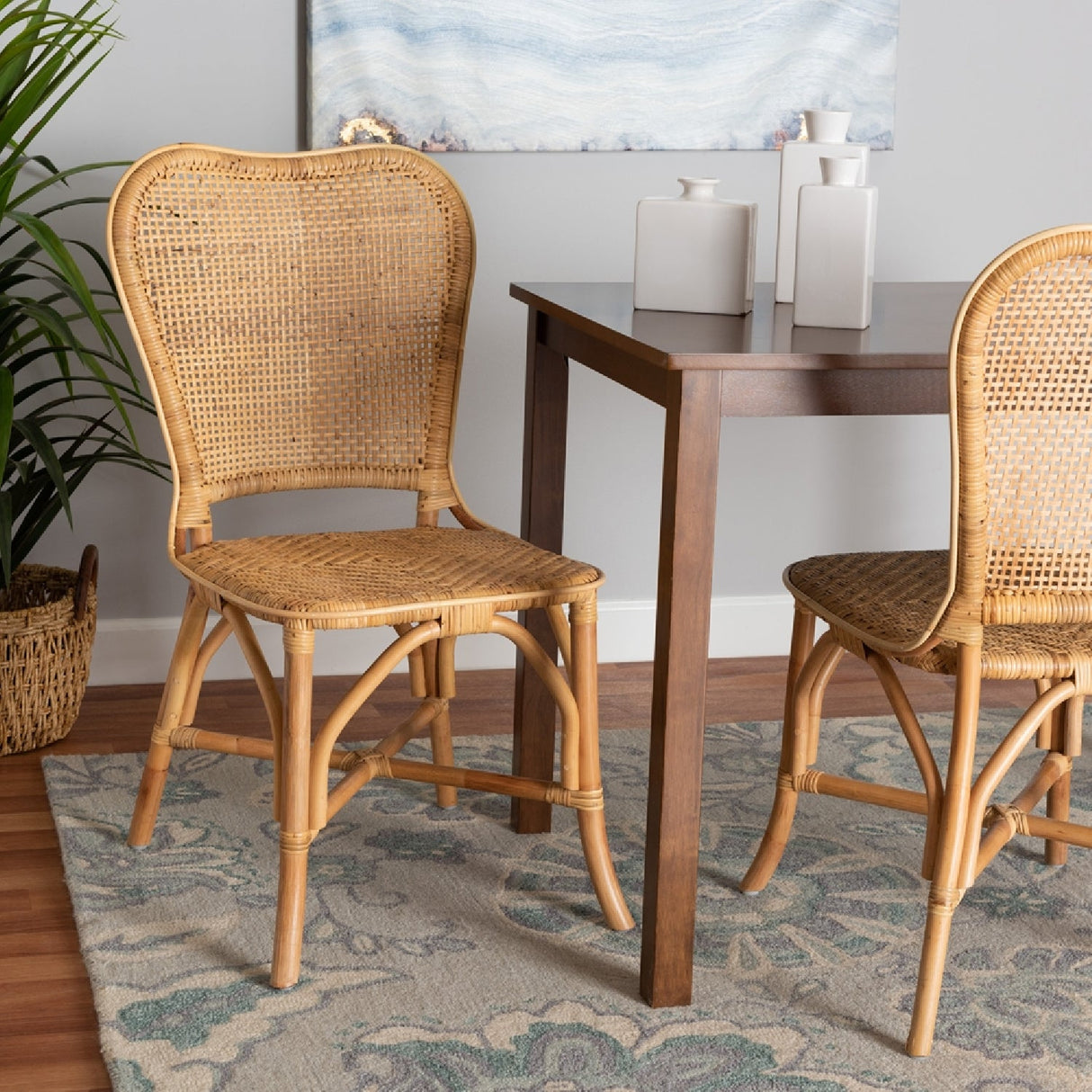 Contract furniture - Natural Rattan Dining Chair - www.oroatrade.com | Oroa.com