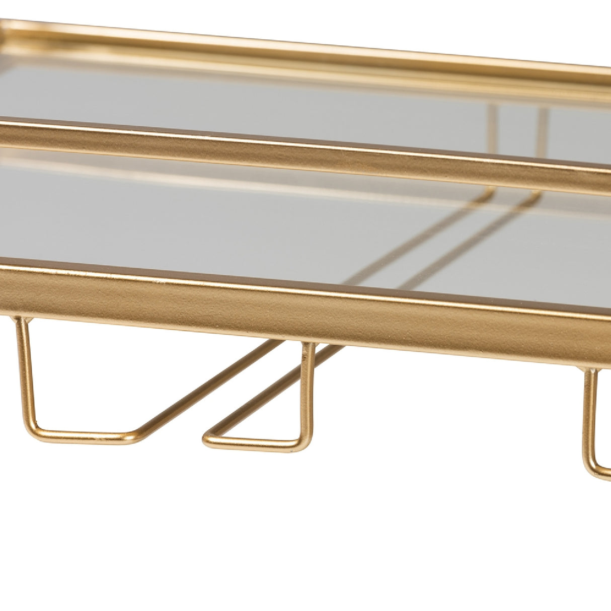 Modern European furniture - Gold & Glass Wine Cart - www.oroa.com