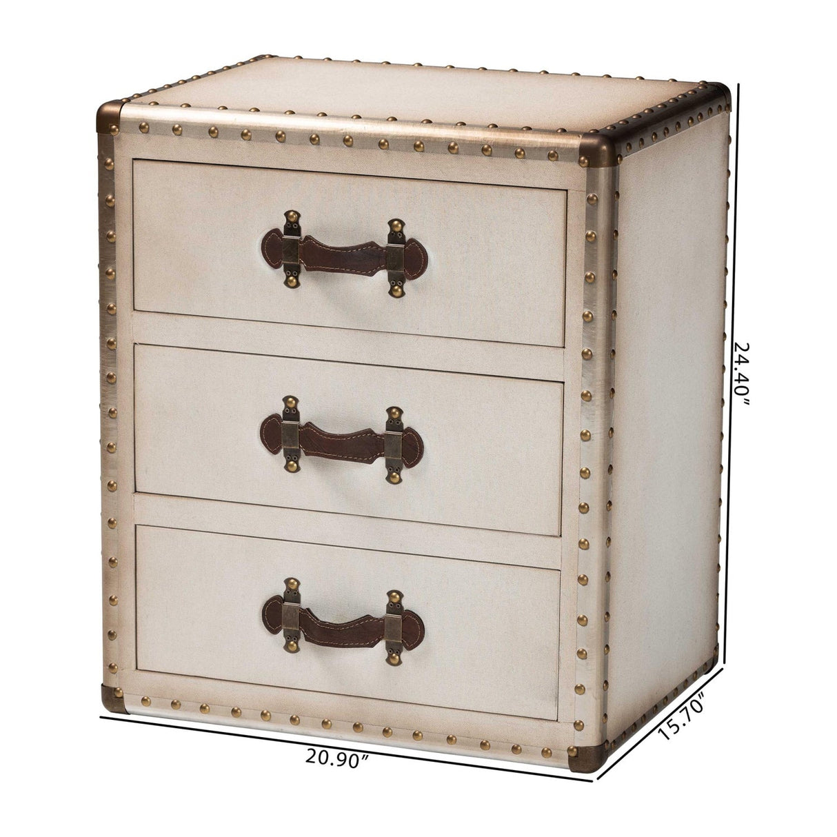 Vintage 3 Drawer End Table | Bali Loom Mallison | Oroa.com