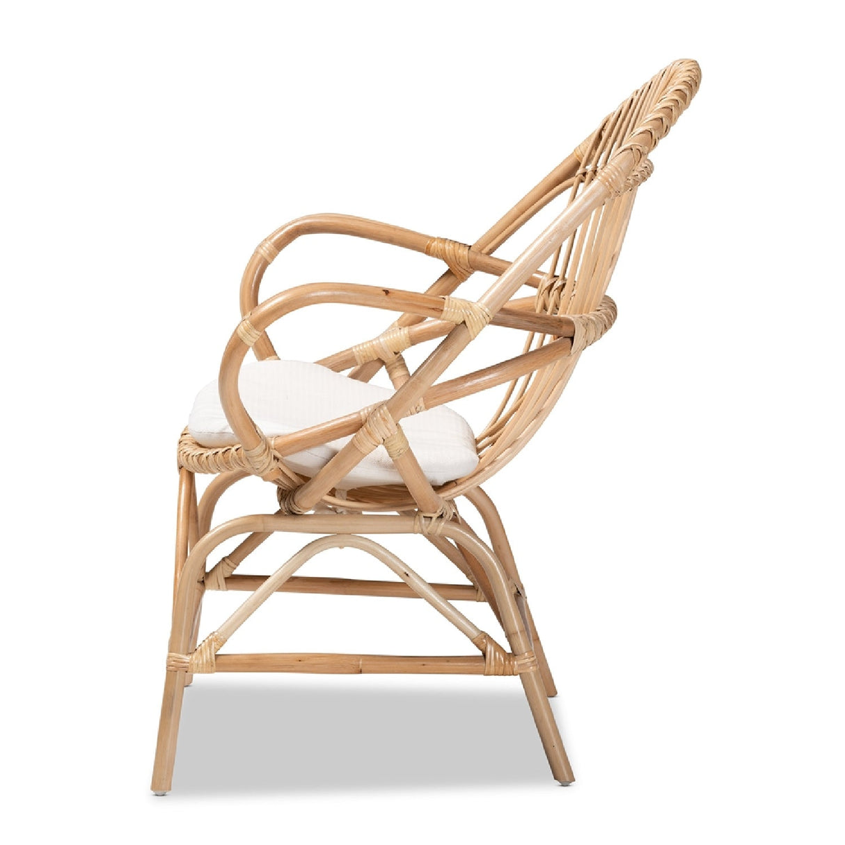 Modern European furniture - Rattan Woven Embellishments Accent Chair - www.oroa.com