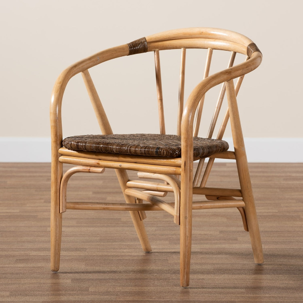 Modern European furniture - Rattan Spindle Back Dining Chair - www.oroa.com