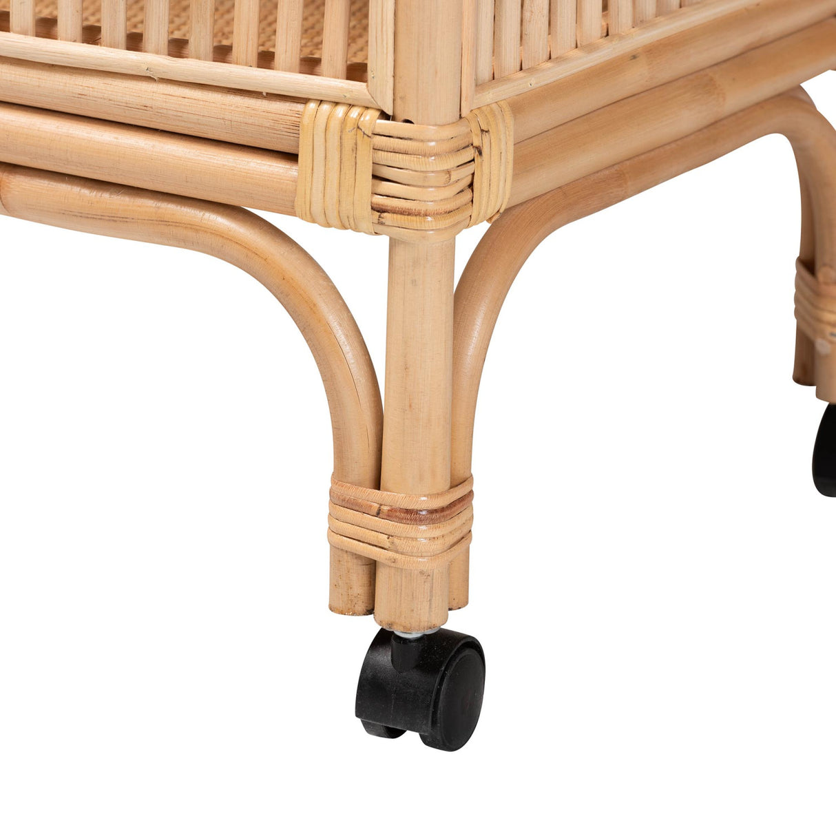 Modern European furniture - Woven Rattan Wine Cart - www.oroa.com