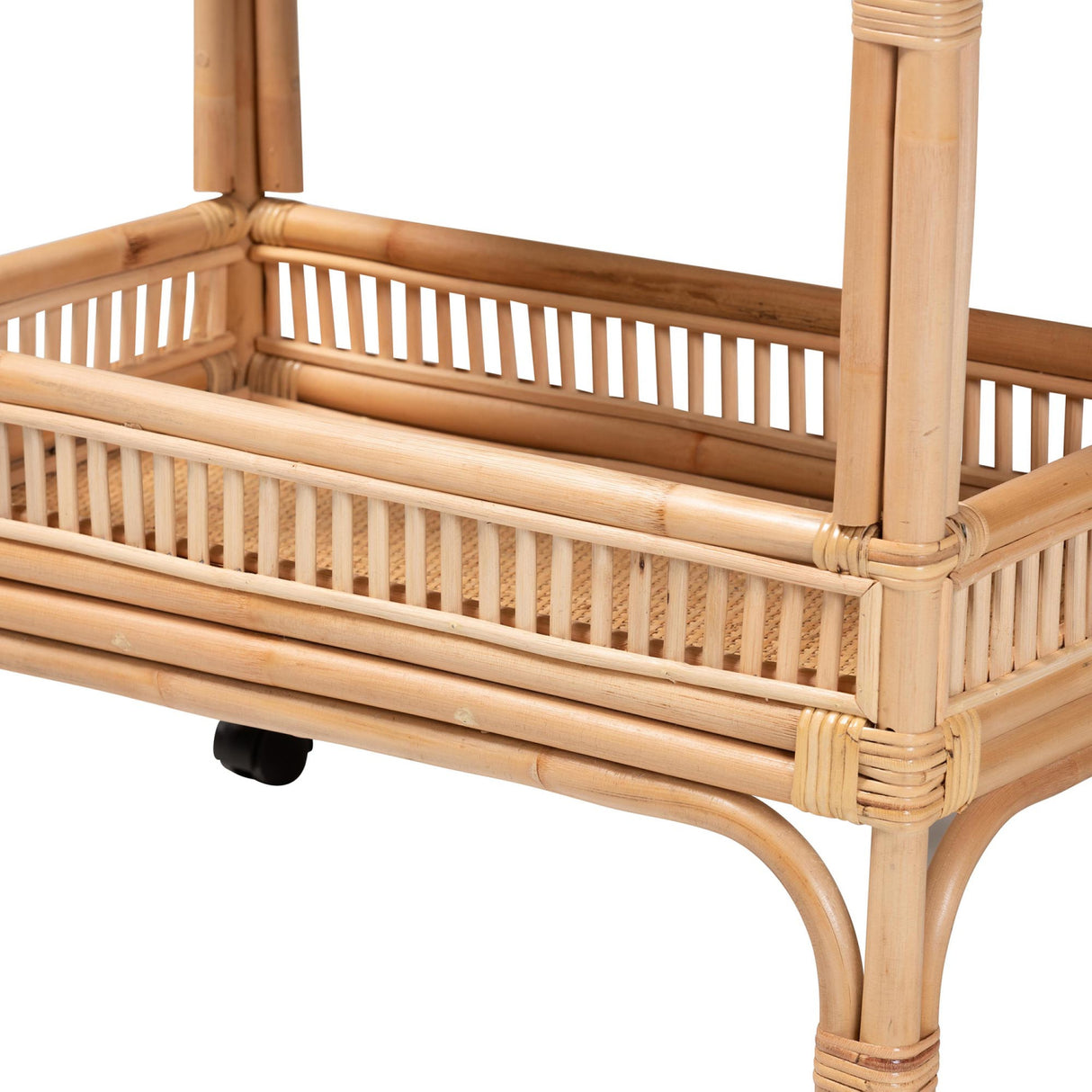 Modern European furniture - Woven Rattan Wine Cart - www.oroa.com