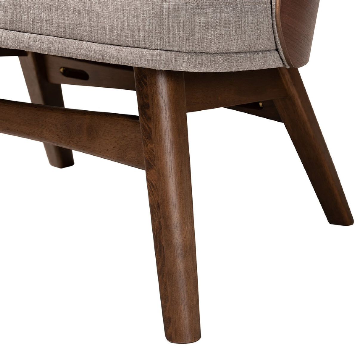 Modern European furniture - Walnut Framed Curved Accent Chairs 2 - www.oroa.com