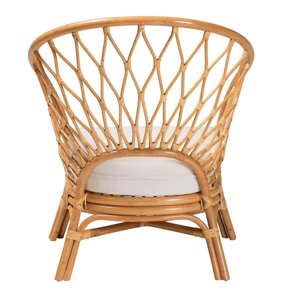 Modern European furniture - Rattan Sloped Accent Chair - www.oroa.com | Oroa.com