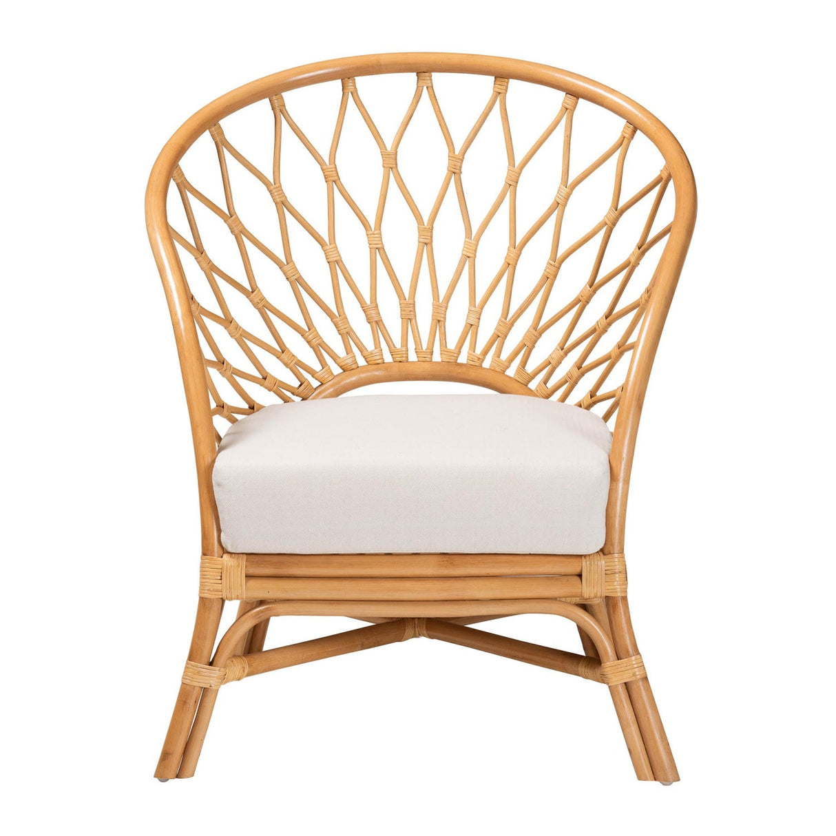 Modern European furniture - Rattan Sloped Accent Chair - www.oroa.com | Oroa.com