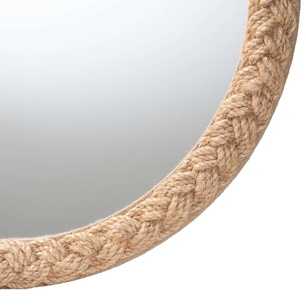 Braided Rope Round Accent Mirror | Bali Loom Shara