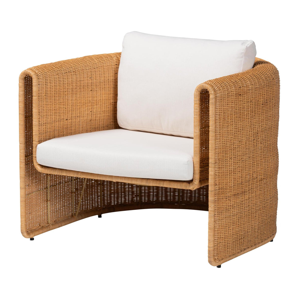 Modern European furniture - U Shaped Rattan Lounge Armchair - www.oroa.com