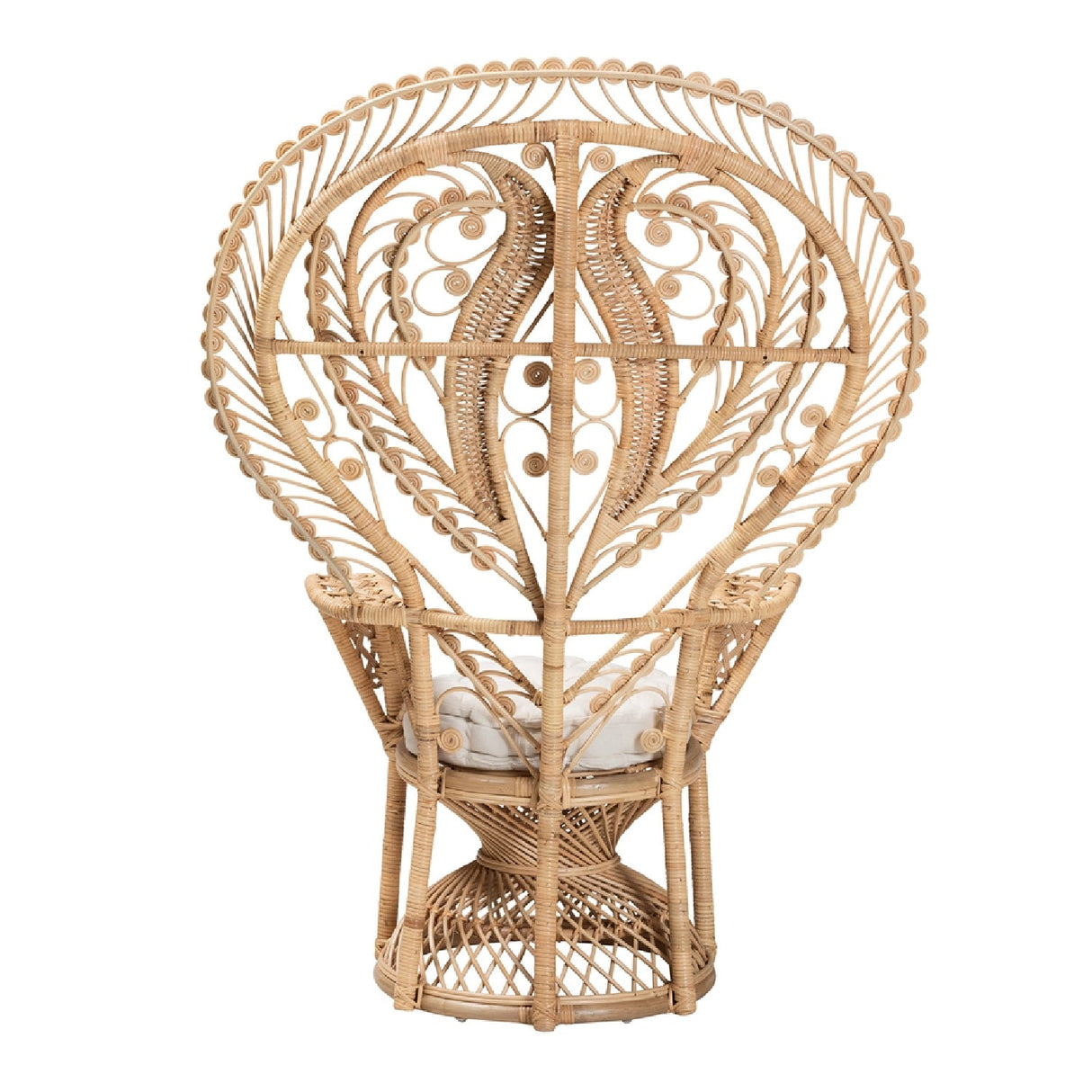 Modern European furniture - Rattan Indoor Semi Outdoor Peacock Accent Chair - www.oroa.com