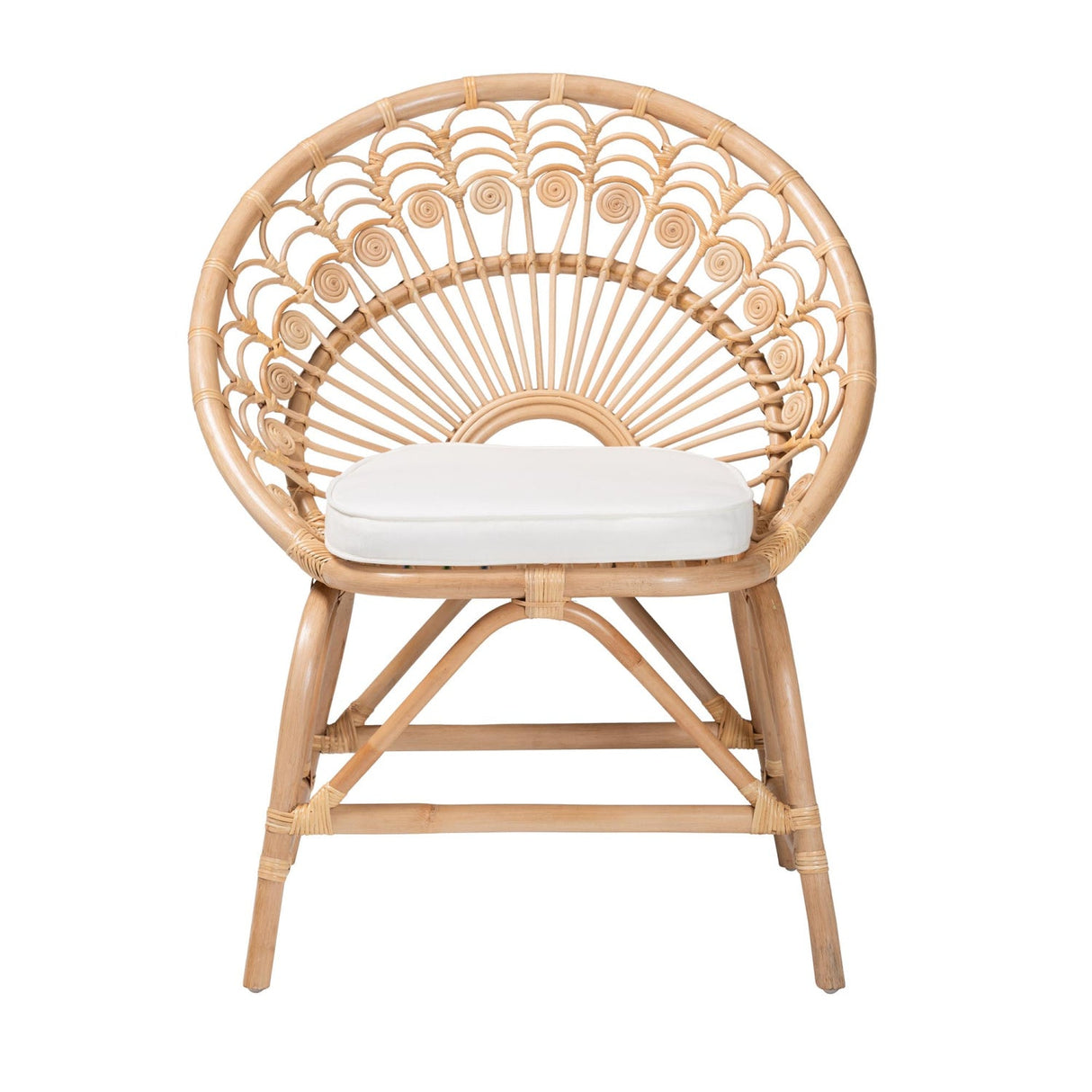 Modern European furniture - Boho Rattan Peacock Accent Chair - www.oroa.com