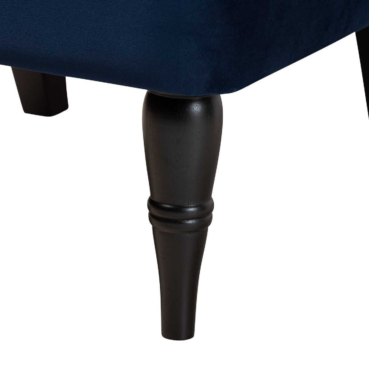 Modern European furniture - Tufted Blue Velvet Accent Chair - www.oroa.com