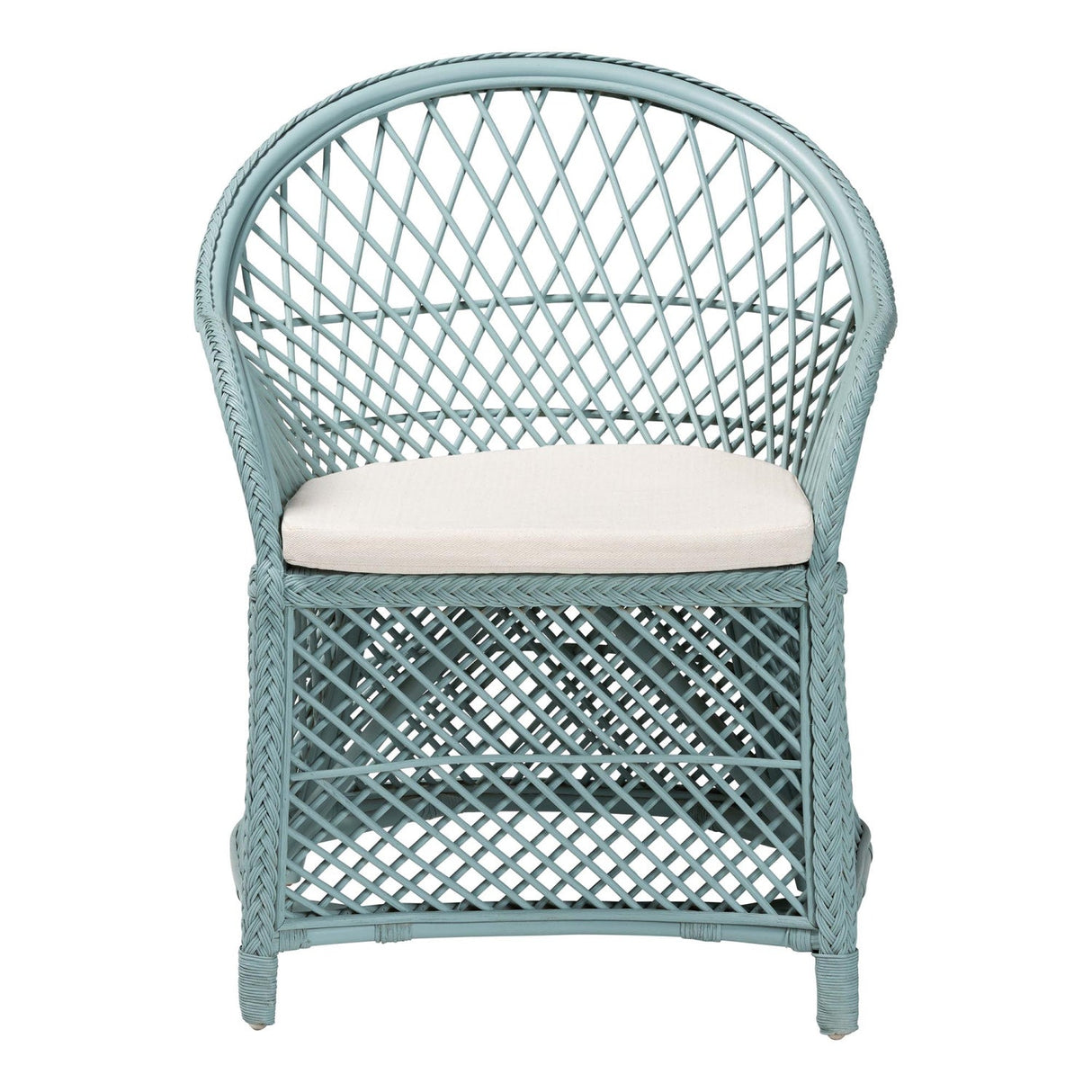 Braided Rattan Bohemian Accent Armchair | Bali Loom Casilda | Oroa.com