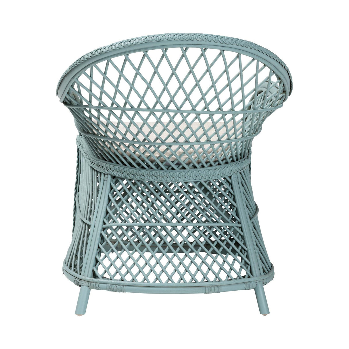 Braided Rattan Bohemian Accent Armchair | Bali Loom Casilda | Oroa.com