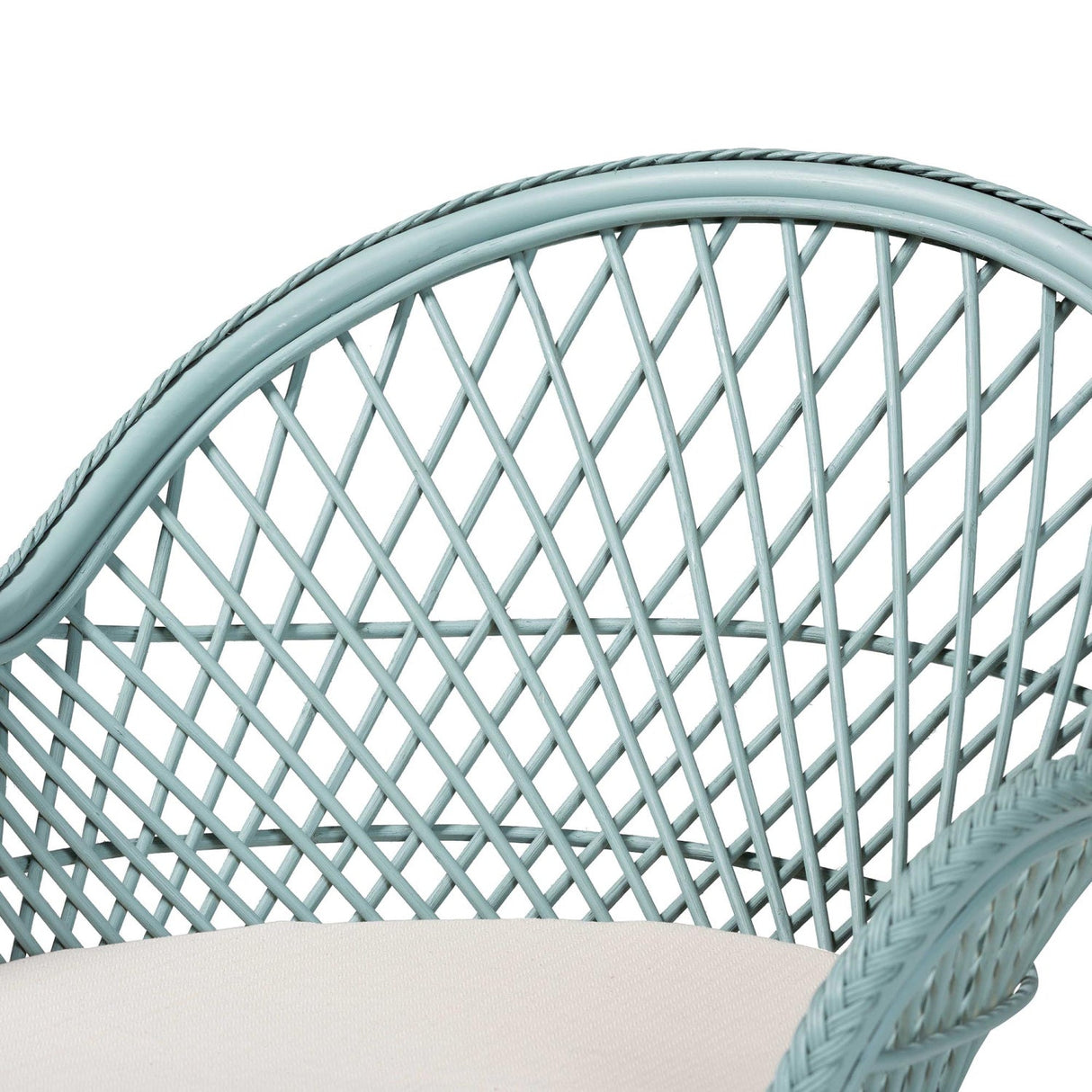 Braided Rattan Bohemian Accent Armchair | Bali Loom Casilda | Oroa.com