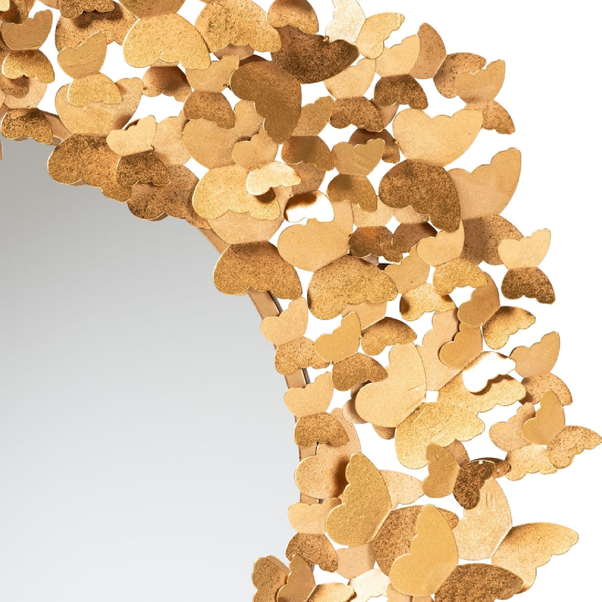 Hospitality furniture - Gold Butterfly Accent Wall Mirror - www.oroatrade.com | Oroa.com