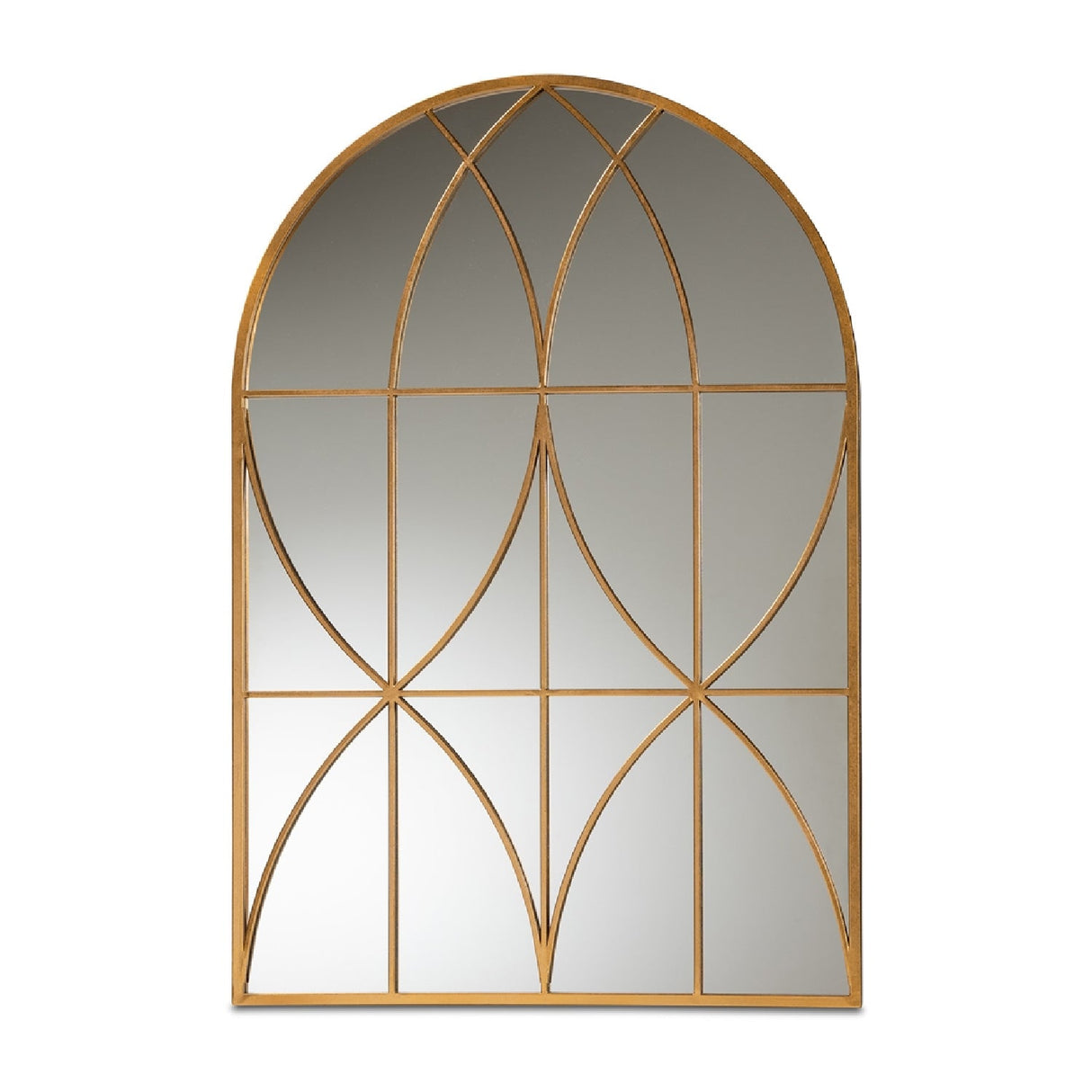 Modern European furniture - Gold Arched Accent Wall Mirror - www.oroa.com
