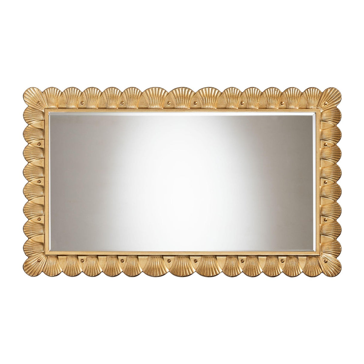 Modern European furniture - Gold Seashell Accent Mirror - www.oroa.com