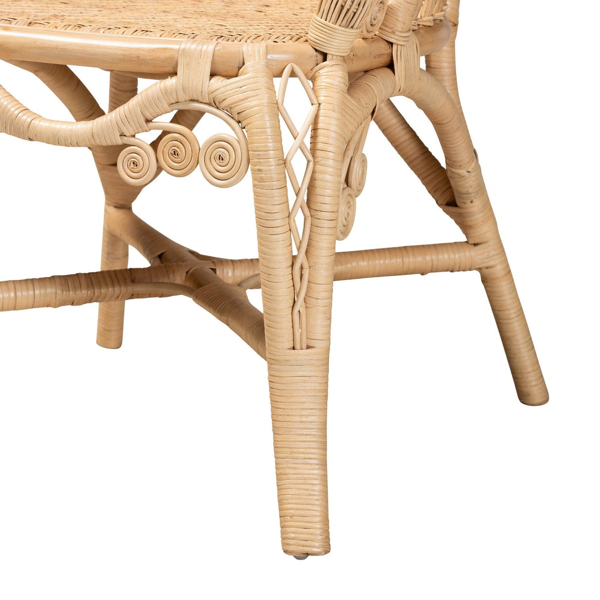 Modern European furniture - Woven Natural Rattan Accent Chair - www.oroa.com